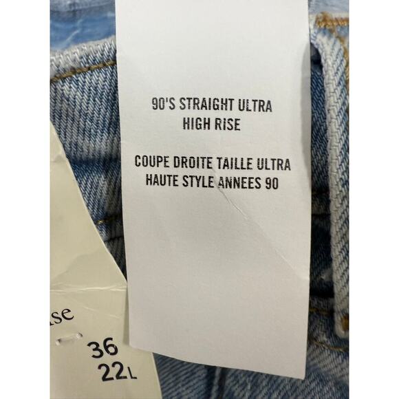 A&F Abercrombie & Fitch NWT 48 x33L 3XL The '90s Straight Ultra High Rise Jeans - Picture 6 of 6